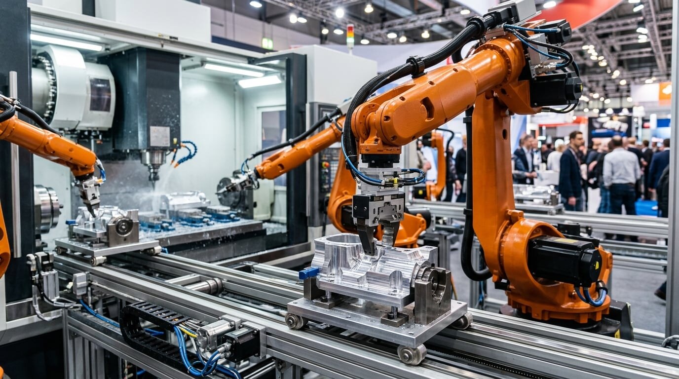 Роботизированные манипуляторы и ЧПУ-станки на выставке Intelligent Manufacturing Expo в IMPACT Бангкок