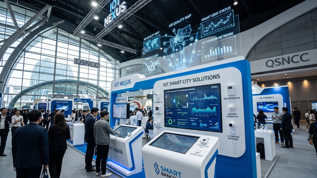 IoT-решения и умные устройства на Thailand Smart City Expo 2026: датчики, сенсоры и интерактивные дисплеи